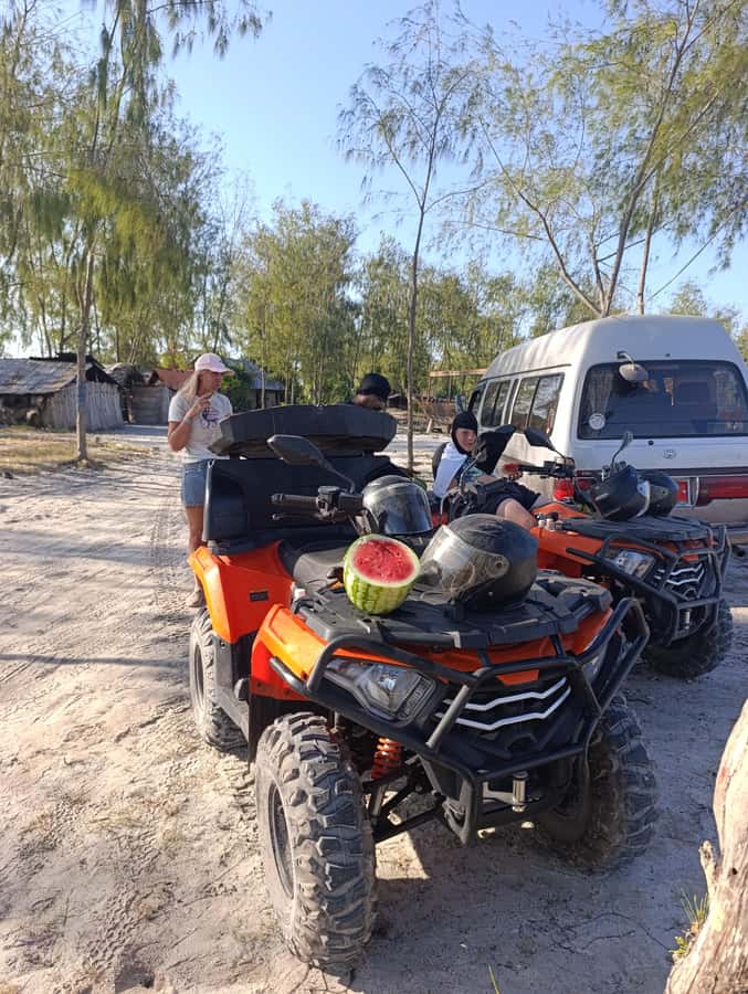 2h-Quad Zanzibar: Explore the heart of zanzibar by Quad - A private beach stop and island refreshments