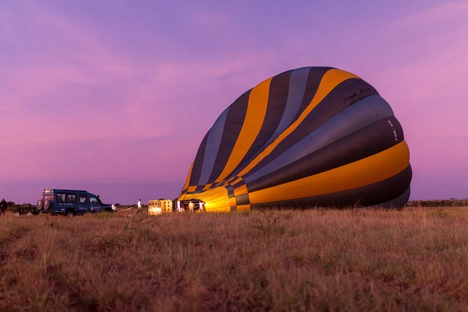Balloon Safari & Bush Breakfast in Serengeti - Miracle Experience - Landing, bubbly, and the traditional toast