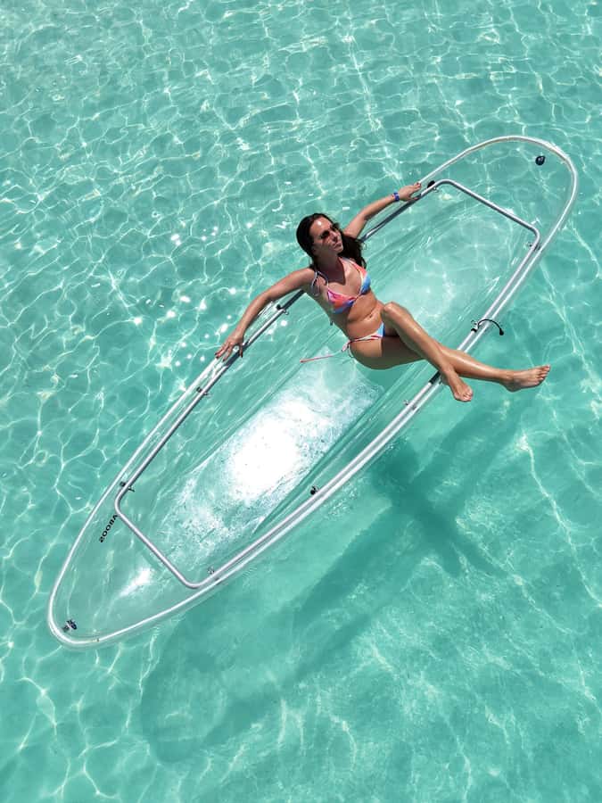 Coastal Odyssey: Kayaking Adventure at Kendwa & Nungwi Beach - Getting comfortable in a transparent kayak