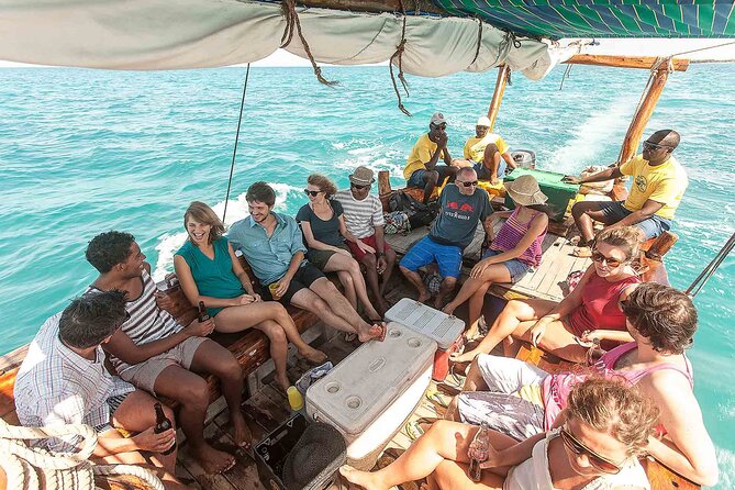 Full-Day Blue Lagoon and Sandbank Boat Tour from Zanzibar ( Safari blue) - Seafood lunch and local drinks