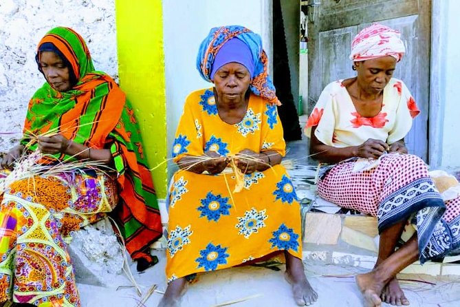 Jambiani Village Women at work and play - From coconut husks to rope and doormats