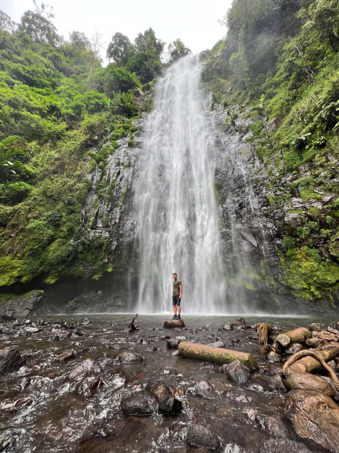 Kilimanjaro: Village Walk, Coffee Tour, Waterfall, and Lunch - Walking through Materuni village