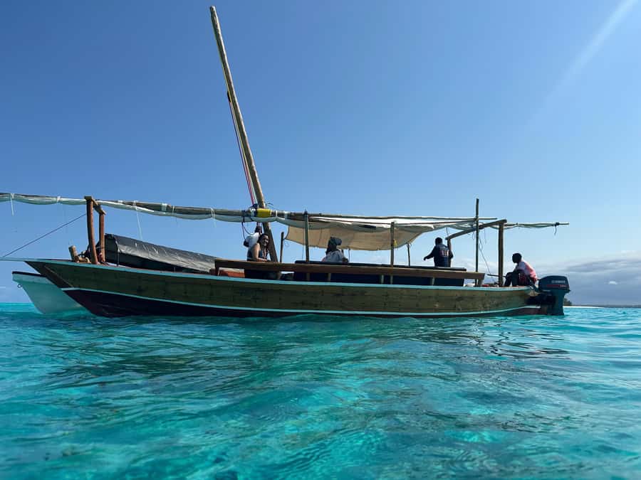 Matemwe: Mnemba Island Dolphin & Snorkeling Boat Trip - Setting out from Matemwe Beach