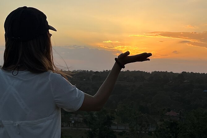 Moshi sunset experience - Reaching the high point above Moshi