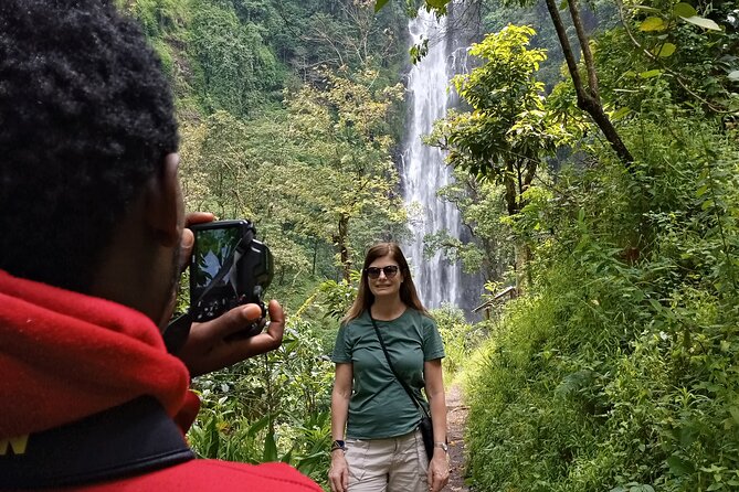 Private Tour to Materuni waterfalls, coffee tour & Kikuletwa hot- springs - Walking through Materuni village to the waterfall