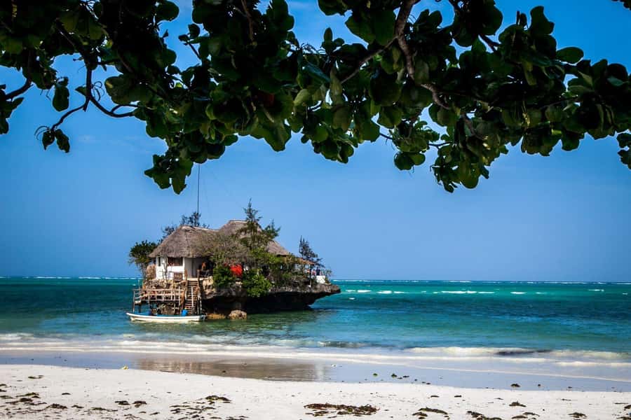 Salaam Cave Tour, Kuza Cave, Paje Beach, Lunch at The Rock - The Rock Restaurant is a view first, meal second