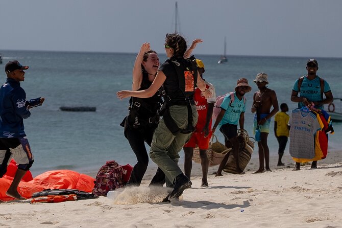 Skydive Zanzibar | Tandem Skydive - Five to ten minutes beneath the parachute