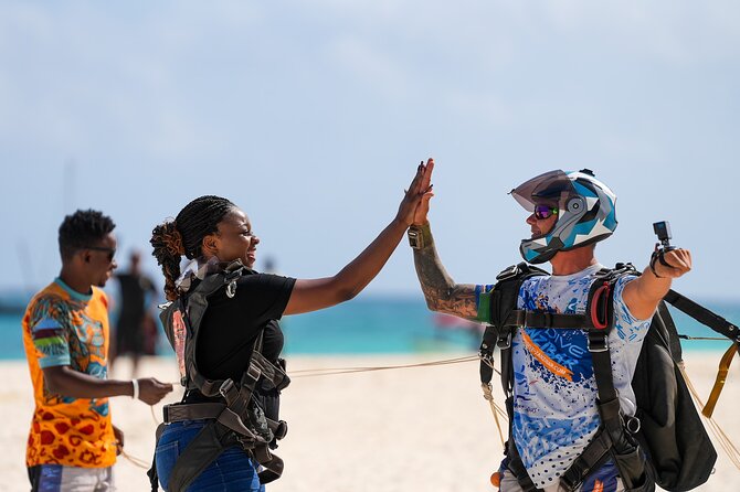 Skydive Zanzibar | Tandem Skydive - Landing on Kendwa’s white sand