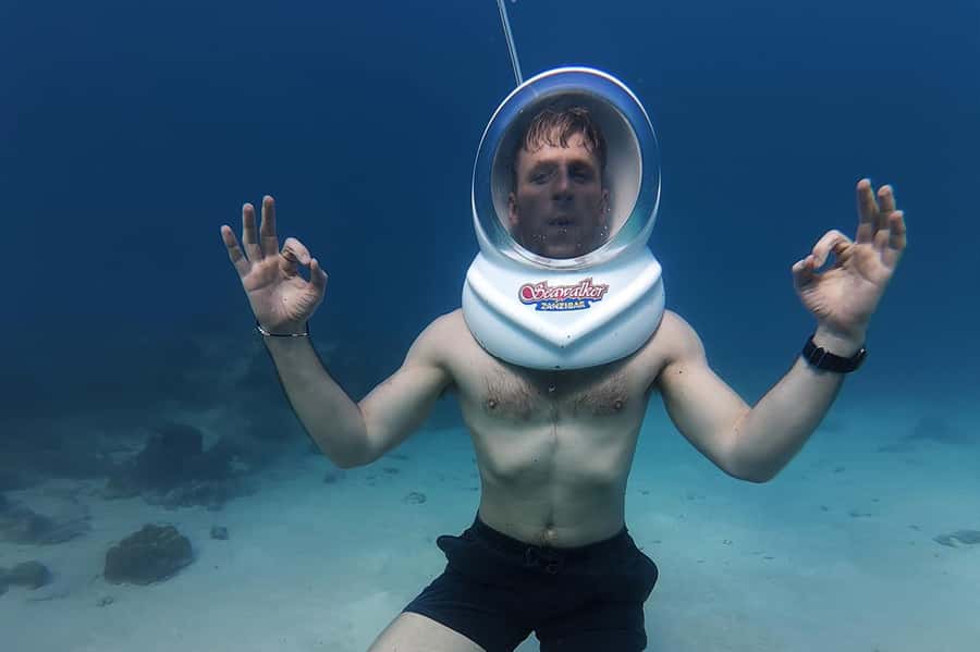 Underwater Walking Experience in Zanzibar,No Swimming Needed - Walking Below Nungwi Beach