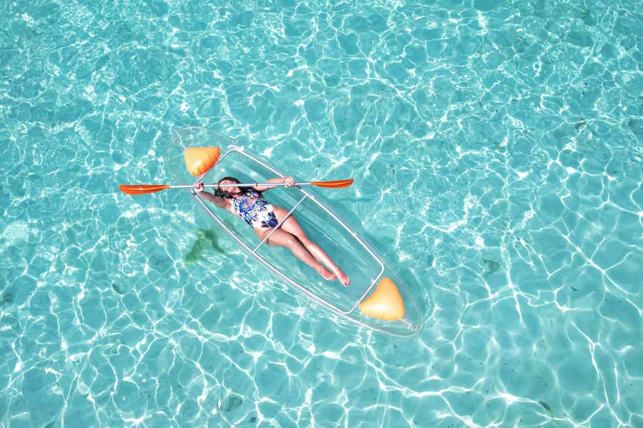 Zanzibar: Transparent Kayak and Drone (with Pickup Included) - Beginners, non-swimmers, and families